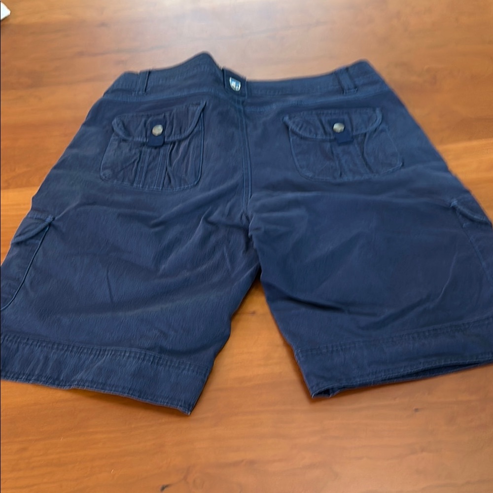 Kuhl Blue Cargo Shorts with Durable Cotton Blend